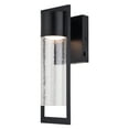 thumbnail image 5 of Sawyer Steel 1 Light Integrated LED Matte Black Contemporary Outdoor Wall Lantern Clear Glass, 5 of 11