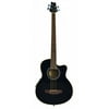 Directly Cheap Cutaway Acoustic Electric 4-String Bass with 4 EQ, Black