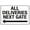Warning Sign 4, variant on All Deliveries Next Gate Right Arrow Sign 12 x 8 Inches - Aluminum Tin Warning Sign, Indoor Outdoor Home, Garden, Delivery Entry
