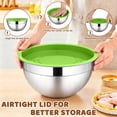 thumbnail image 3 of Walchoice Mixing Bowls with Lid Set of 4, Stainless Steel Nesting Metal Bowls for Kitchen Storage, Ideal for Preparing Cooking Serving Freezing, Size 0.7 & 1.2 & 2 & 2.5 QT - Multicolor, 3 of 7