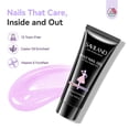 thumbnail image 5 of SAVILAND Hema-Free Poly Nail Gel Kit: 6 Aurora Colors Poly Extension Gel Nail Kit with Cat Eye Eeffect, 28-Day Lasting Hardness Poly Gel for Nourishing Nails Builder Enhancement Nail Art Home Salon, 5 of 7