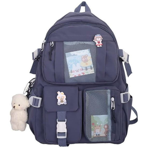 PIKADINGNIS Kawaii Backpack with Accessories Kawaii School Backpack ...