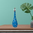 thumbnail image 3 of Estatua de gallo de resina de 22 cm, figura de gallina de escritorio, jardín o estantería, estilo caricatura. Azul, 3 of 8