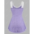 thumbnail image 2 of Top Sin Mangas Encaje Camisola Cintura Imperio Talla Extra Rosegal  Camisetas sin mangas de talla grande, 2 of 5