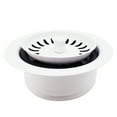 thumbnail image 4 of Westbrass COMBO PACK 3-1/2" Post Style Kitchen Sink and Waste Disposal Flange Strainers, Powder Coat White, 4 of 11