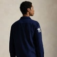 thumbnail image 2 of Men's Polo Ralph Lauren Navy New York Yankees Chamois Popover Shirt, 2 of 7
