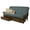 Linen Aqua Blue, variant on Kodiak Furniture Tucson Queen-size Wood Storage Futon-Linen Stone Mattress