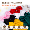 thumbnail image 7 of Loqpol 6 PCS Silky Satin Hair Bows, Oversized Long Tail Bows with Barrette Clips, Coquette Hair Accessories for Women and Girls (Black-Red-Hot Pink-Pink-L. Pink-Beige), 7 of 7