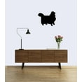 thumbnail image 2 of Norwegian Forest Cat Breed Silhouette - Beautiful Solid Steel Home Decor Decorative Accent Metal Art Wall Sign, 2 of 3