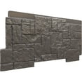 thumbnail image 5 of Ekena Millwork 49"W x 24.50"H x 1.25"D Castle Rock Stacked Stone, StoneWall Faux Stone Siding Panel, Slate Gray, 5 of 11