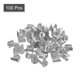 thumbnail image 3 of Clips de cuero Unique Bargains 100uds 15x17mm Plegable Cilíndrico Tono Plateado, 3 of 7