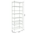 thumbnail image 3 of Ktaxon 8-Tier Wire Shelving Unit, Steel Storage Rack for Office Kitchen 23.6" W x 14" D x 71" H, Silver, 3 of 17