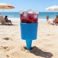 thumbnail image 4 of Portavasos de playa | Soporte para bebidas con estaca de arena para uso exterior | Soporte portátil para bebidas para acampar, picnics y piscinas, 4 of 6