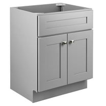Brookings 24" Bathroom Vanity Shaker Wood Fully Assembled Sherwin William-Gray