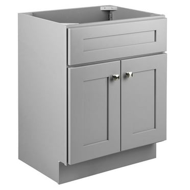 Brookings 24" Bathroom Vanity Shaker Wood Fully Assembled Sherwin William-Gray
