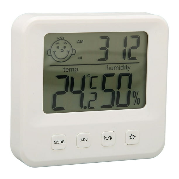 Mini Digital Lcd Thermometer Hygrometer With Smile Face Indoor