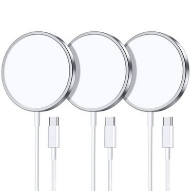 3 Pack Afflux USB-C Magnetic iPhone Charger - MagSafe-Compatible Wireless Charger for iPhone 15/15 Pro/15 Plus/14/14 Pro/14 Plus/14 Pro max/ 13/13 Pro Fast Charging Pad for AirPods 3/2/Pro