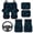 Blue Cobweb, variant on HUIACONG Puerto Rico Flag Automotive Floor Mats with Vehicle Steering Wheel Cover Anti-Slip Pad Driver Seat, Passenger Seat and Rear Car Seat Covers Removable Universal Car Accessories Decoration