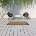 thumbnail image 3 of HomeRoots 506911 2 x 8 ft. Geometric Stain Resistant Indoor & Outdoor Area Rug, Beige, 3 of 4
