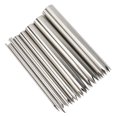 thumbnail image 1 of Cortador De Cerámica, Cortador De Agujeros De Arcilla Portátil, 8 Piezas De Acero Inoxidable De Agarre Cómodo Y Robusto De Plata Para Perforar Raspado Para Escultores Y, 1 of 7