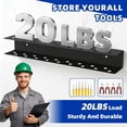 thumbnail image 3 of 2 Pack Screwdriver Organizer Wall Mounted – Heavy Duty Rustproof Tool Organizer with Durable Design, Space-Saving Storage for Garage, Workshop, Home Workbench, 3 of 7