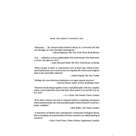 Pre-Owned DARWIN'S DANGEROUS IDEA: EVOLUTION AND THE MEANINGS OF LIFE (Paperback) 068482471X