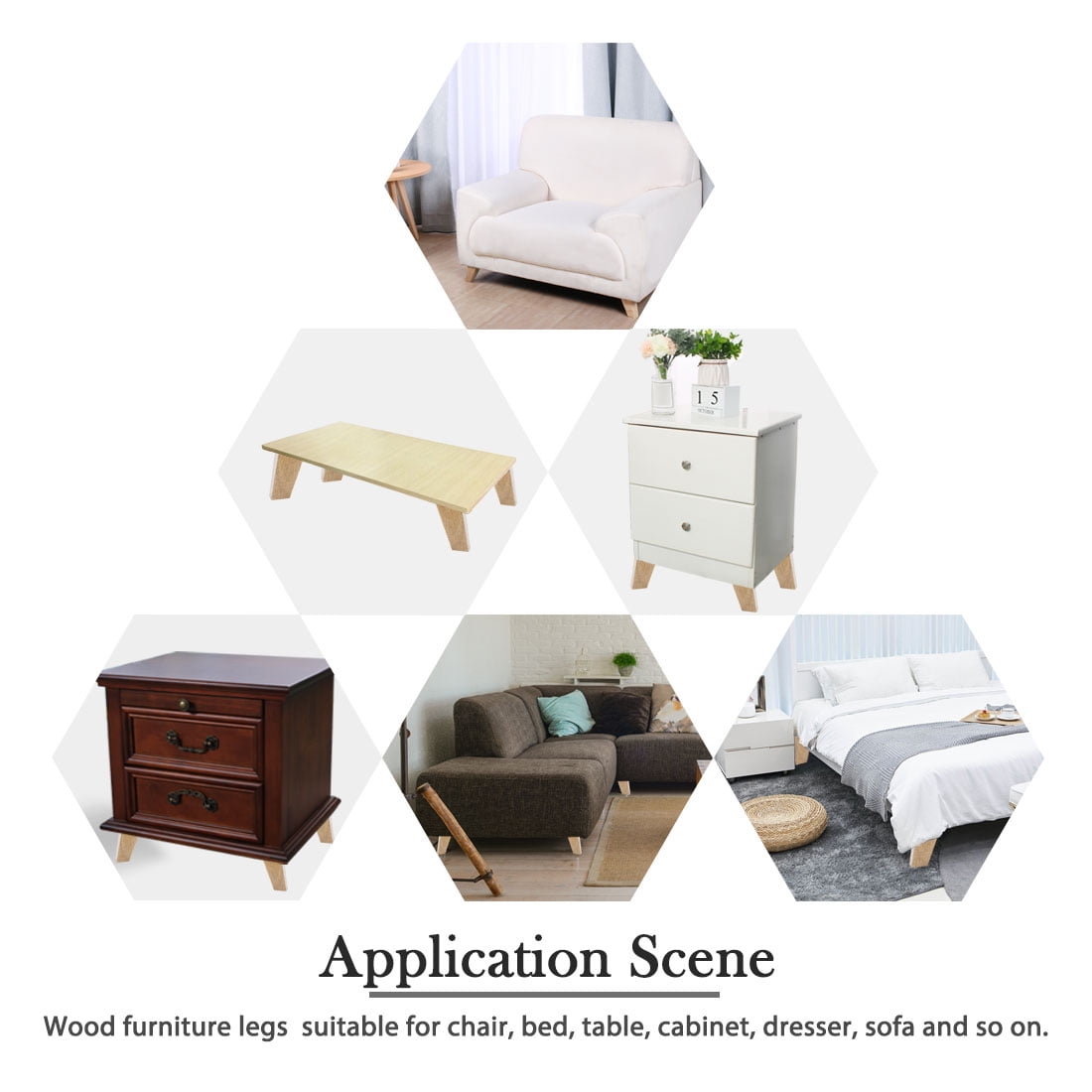 BEDS WARDROBES 4x WOODEN REPLACEMENT FEET FURNITURE LEGS FOR DRAWERS CABINETS