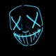 thumbnail image 1 of BRILLAR Máscara LED azul neón - Nightmare Cosplay Halloween Horror - Calidad Premium, 1 of 5