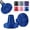 Blue, variant on SupreGear 2-Pack Rubber Cane Tips 7/8 in, Wide Base Heavy Duty All-Terrain Walking Stick Feet, Black