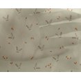 thumbnail image 4 of oneOone Georgette Viscose Fabric Carrot & Rabbit Face Animal Printed Craft Fabric BTY 42 Inch Wide, 4 of 4