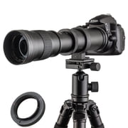 JINTU 420-800mm F8.3 Telephoto Zoom Lens(MF)Manual Focus for Canon EOS Rebel T8i/T7i/T7/T6i/T5/T3i/T2i/XSi/SL3/T100/90D/80D/70D/50D/5D Mark IV/6D II/7D II/1D X III II-