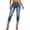 Blue, variant on Capri Jeans for Women Trendy Mid Rise Capri Jeans Distressed Raw Hem Casual Summer Straight Leg Denim Capris Pants Relaxed Fit