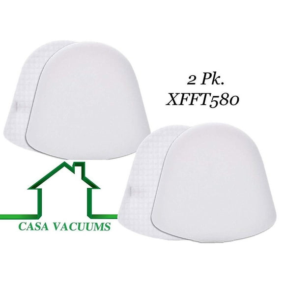 Casa Vacuums 2 Pk Foam   Felt Filter Kit for Shark Powered Lift-Away DLX NV581,581Q Replace Part #XFFT580