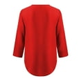 thumbnail image 4 of ZJXFGS Women’S Blouses Basic Tops for Woman Plus Size Blouses for Curvy Women Fashion Shirts Flowy Tops for Women Work Blouses for Women Cute Fall Tops Red S, 4 of 7