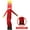 Red, variant on Anqidi 10Ft Yellow Inflatable Dancer Air Puppet Inflatable Tube Man Wind Sky Wavy Man (Yellow)