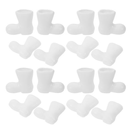 

24 Pcs Mini Christmas Boots Xmas Miniature Shoes Cute Mini Christmas Santa Boots Plastic 2.10X1.90X1.00CM