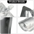 thumbnail image 3 of Muka 50 PCS Foil Plastic Liquid Pouch, 12OZ Spout Stand Up Pouch Alcohol Pouch, 4-3/4"W x 7"H, 3 of 6