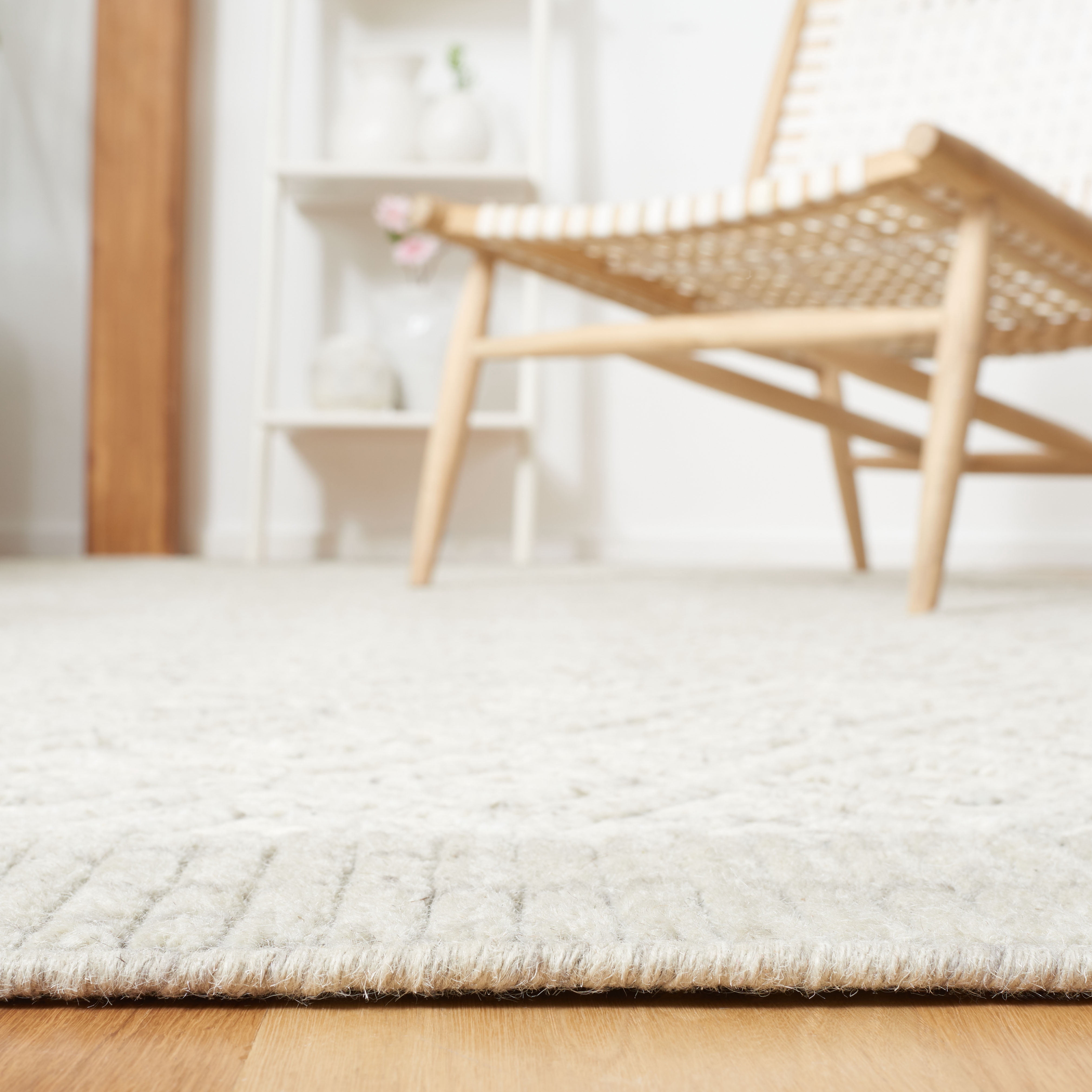 SAFAVIEH Martha Stewart Geometric Area Rug, Grey/Ivory, 5' x 8'