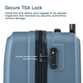 thumbnail image 5 of 3 Piece Luggage Sets ABS Lightweight Suitcase with Two Hooks, Spinner Wheels, TSA Lock, (20/24/28), 5 of 16
