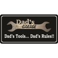 thumbnail image 1 of Dads Garage Dads Outils Dads Règles 2 Photo License Plaque, 1 of 1