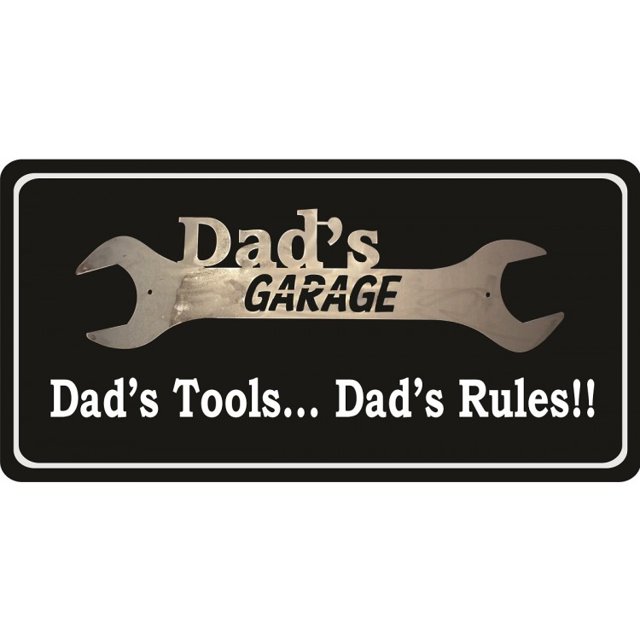 Dads Garage Dads Outils Dads Règles 2 Photo License Plaque