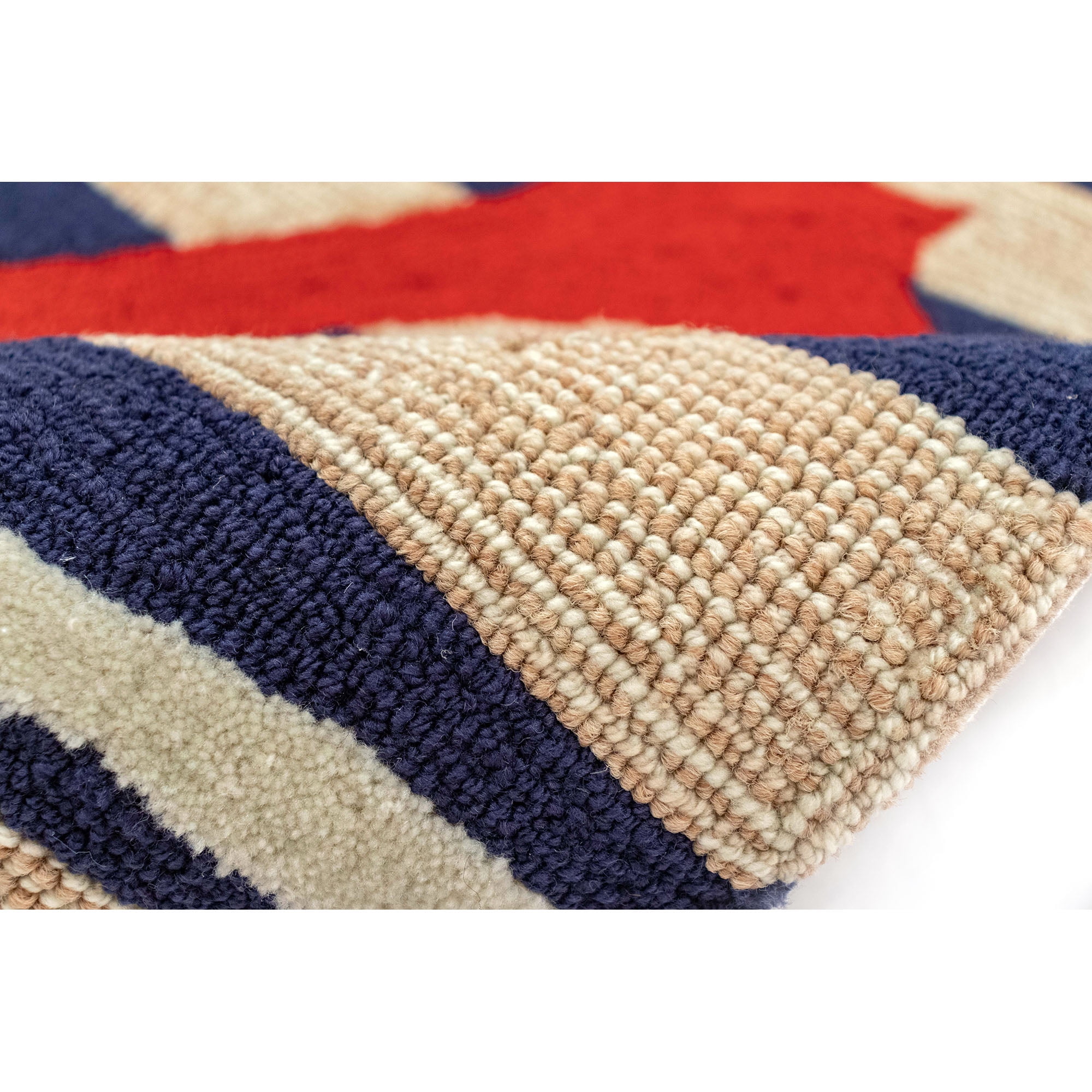 Nautical Anchor Navy and Cream Outdoor Accent Rug 24"x36"