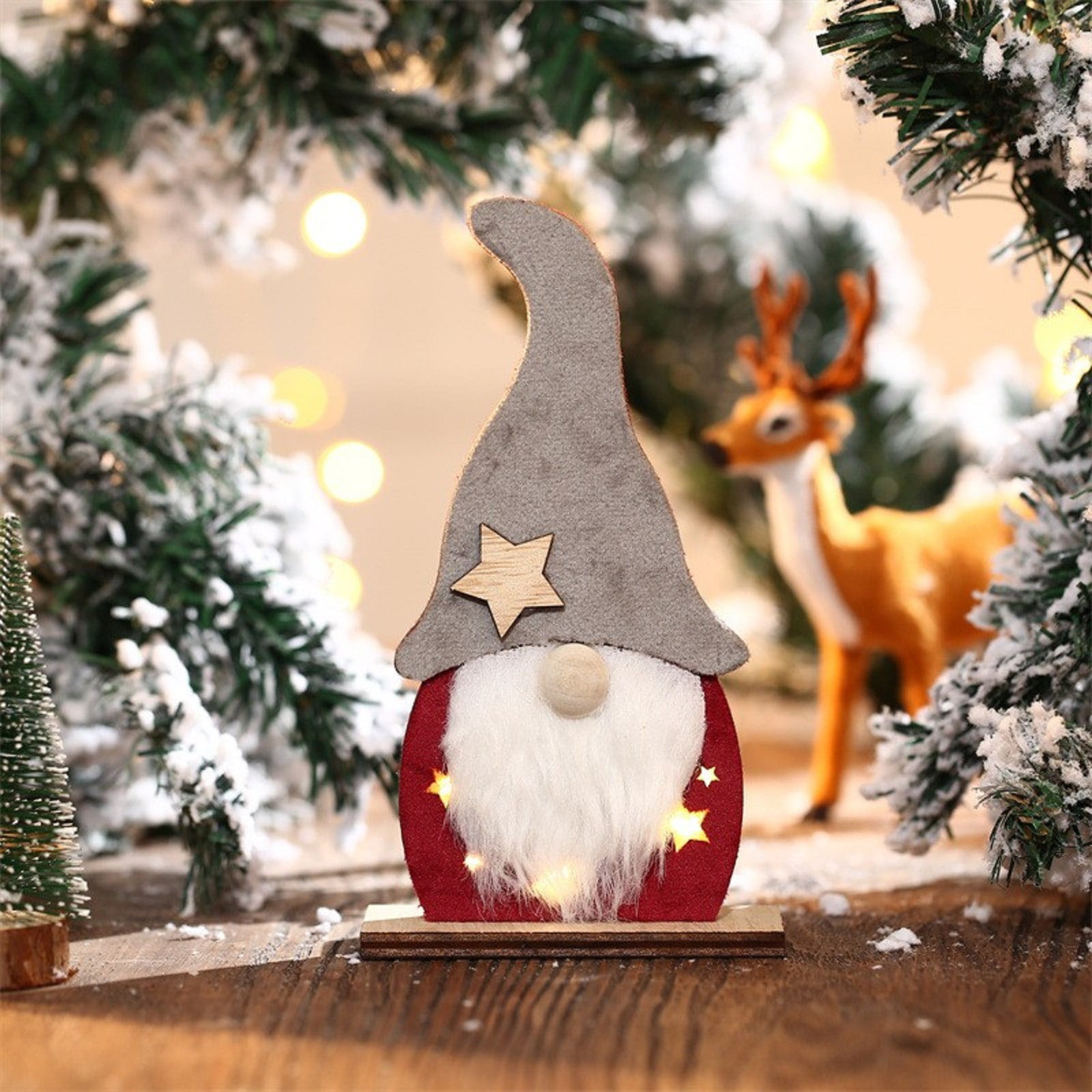 Details about   Merry Christmas Mini Resin LED Light House Xmas Tree Ornament Family Decor Gifts 