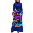 thumbnail image 2 of Feliz primer día de clases, vestido largo, vestidos de verano para mujer 2024, vestidos de fiesta, ropa para mujer, 2 of 5