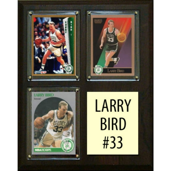 Larry Bird 33 3 Card Plaque Donruss Hoops Fleer Topps 2023 2024