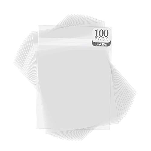 Golden State Art, Pack of 100, AcidFree Crystal Clear Sleeves Storage Bags for Photo Prints