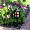 thumbnail image 2 of LuxenHome Set of 2 Pagoda Solar Pathway Lights, 2 of 7