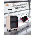 thumbnail image 3 of RED VELVET Maleta Carry On de Cabina Rígida de Viaje, con Puerto USB, Candado de Seguridad TSA Integrado y Ruedas Dobles 360°. Equipada con Acceso Frontal para Laptop y Tablet. (BEIGE), 3 of 7