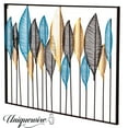 thumbnail image 5 of Exquisite Multicolor Leaf Artistry Metal Wall Décor for Entryway, Dining Room, Kitchen, Office, Bedroom and Hallway, Unique Elegant Attractive Home Décor, Modern Design, Classic Colors, 5 of 7