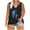 #2-Black, variant on Patlollav Women Summer Tops Trendy Print V Neck Sleeveless Tee Shirts on Ladies